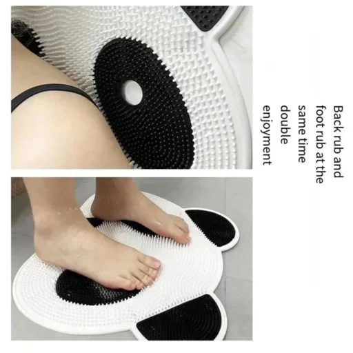 Panda Pattern Non-Slip Massage Bathroom Mat - Image 2