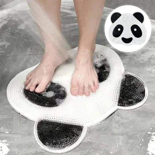 Panda Pattern Non-Slip Massage Bathroom Mat