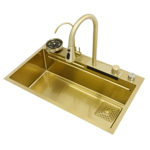 Gold Stream Multifunctional Waterfall Kitchen Sink - Image 6