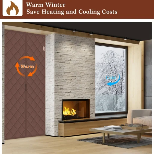 Windproof Magnetic Sound Insulation Door Curtain - Image 4